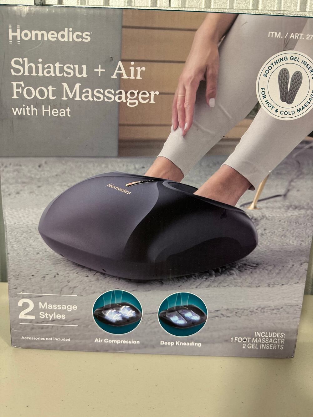 Homedics Shiatsu+Air Foot Massager with Heat